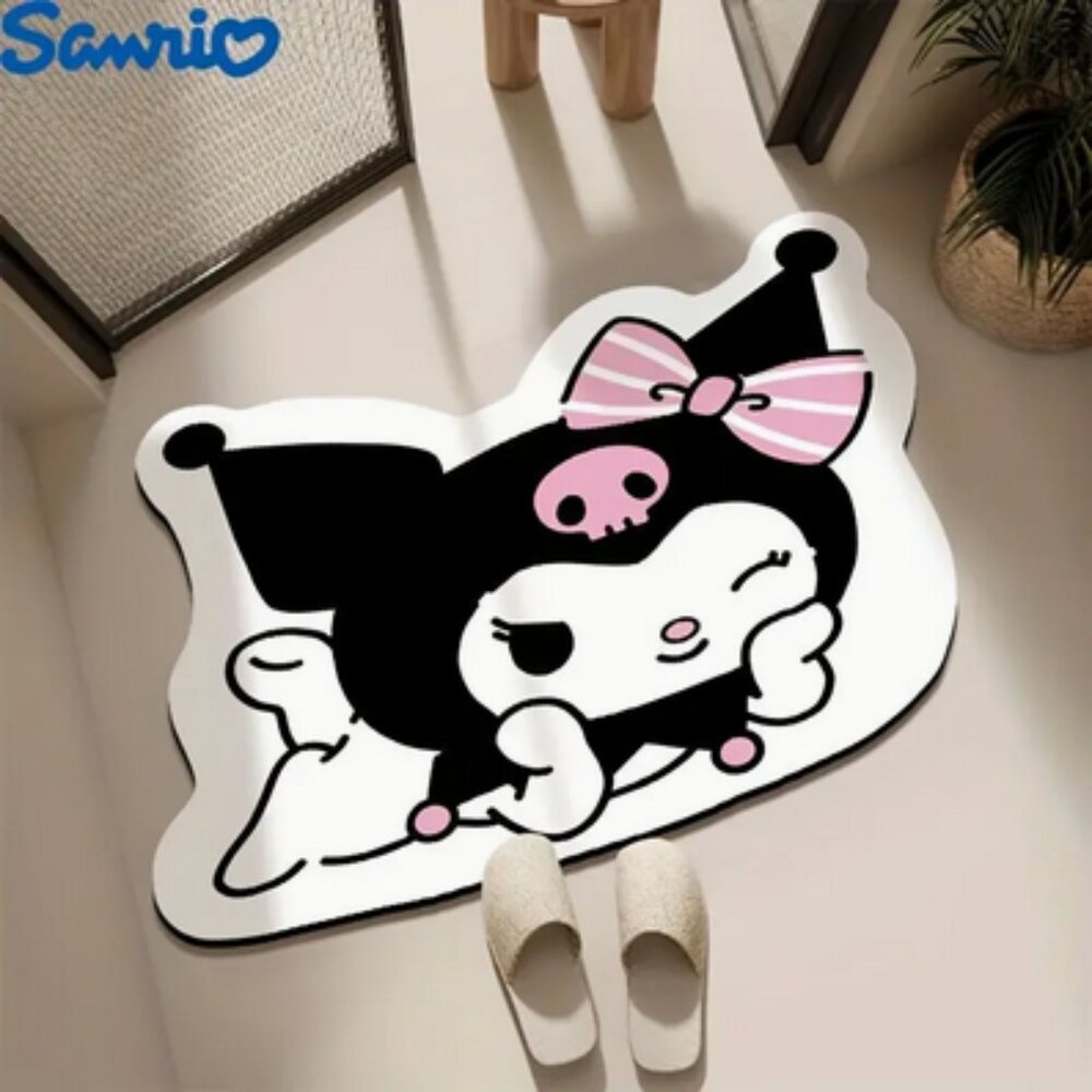 Sanrio Kuromi Geometric  Rug